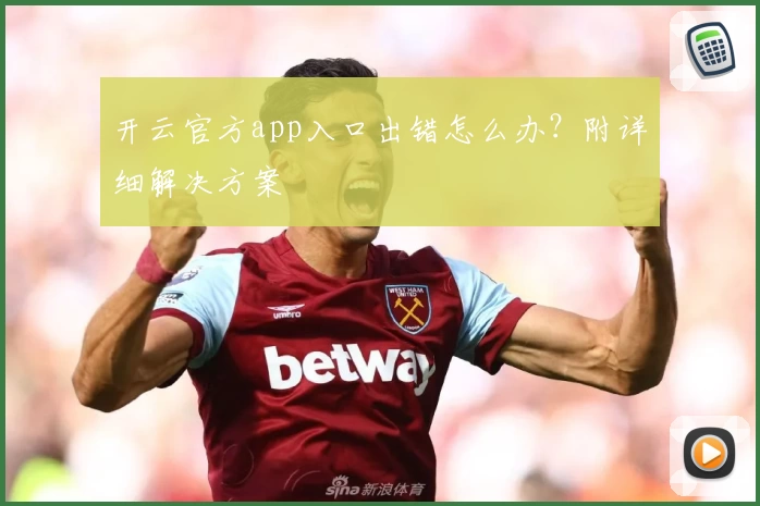 开云官方app入口出错怎么办？附详细解决方案